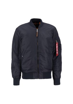 Alpha Industries Bomberjacke ALPHA INDUSTRIES MA-1 VF 59 Long, Herren, Gr. M, grau (iron grau), Obermaterial: 100% Nylon; Futter: 100% Nylon; F&uuml;llung: 100% Polyester, 