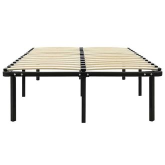Berkfield Home Classic Bed Frame Black Metal 160x200 cm