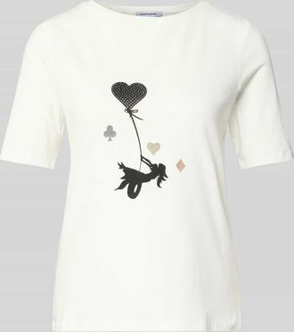 More & More More & More T-Shirt mit Motiv-Print in Offwhite, Größe 34