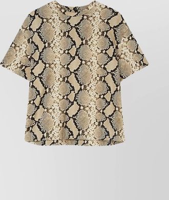 Jil Sander cotton oversized animal-print t-shirt