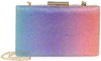 Kurt Geiger Ombr&eacute; Box Clutch in Purple Multi at Nordstrom Rack