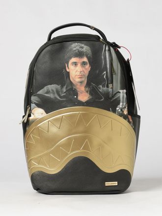 Sprayground Scarface Graphic Print PVC Backpack with Shark Crew Logo