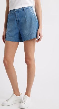 Frank & Eileen Waterford Denim Walking Shorts in Blue With Light Wash at Nordstrom, Size 14