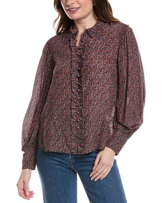Rebecca Taylor Wren Fleur Silk Blouse