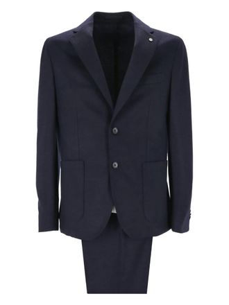 L.B.M. 1911 single-breasted wool suit - Blue