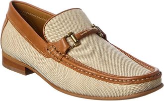 Donald J Pliner Dannerjt Leather & Canvas Loafer