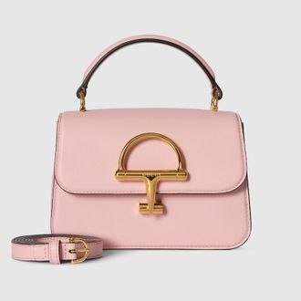 Gucci Siena Small Top Handle Bag, Pink, Leather