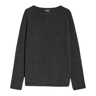 Max Mara Naadloze Jersey met Ronde Hals - Dames - Ronde hals truien - Groen - S - Wol - Truien & Vesten