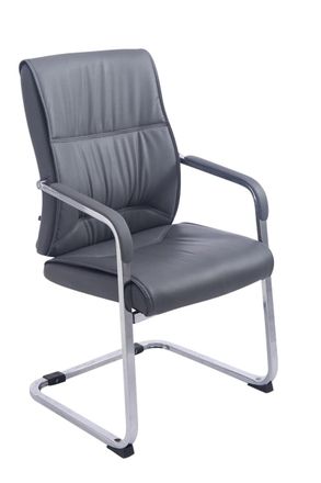 Clp Silla De Conferencia Anubis En Polipiel Gris