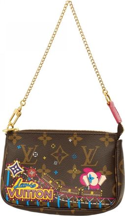 Louis Vuitton Brown Pink Pouch (Pre-Owned)