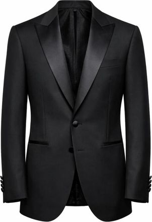 Roy Robson Smoking Jacket 5038 - Heren - Business blazers - Zwart - L - Wol - Kostuums