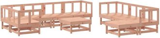 vidaXL Juego De Muebles De Jard&iacute;n 10 Pzas Madera Maciza Abeto Douglas Vidaxl
