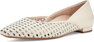 Vionic Gracia Woven Womens Flat Shoes Ivory Leather : 8.5 M