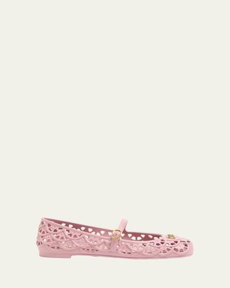 Valentino Garavani 5mm VLogo PVC Ballerina Flats