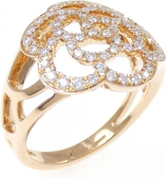 Chanel Pink Gold Pink Gold (18K) Band Ring (Pre-Owned)