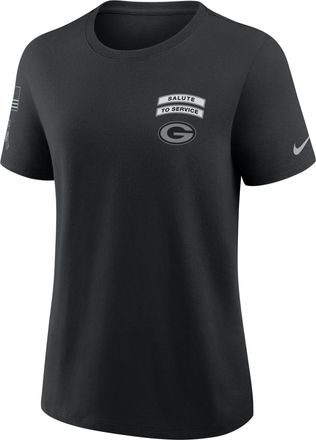 Nike Green Bay Packers Salute to Service Nike Womens NFL T-Shirt in Black | 01K900AA2C-8HF