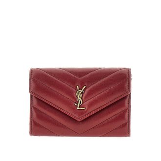 Saint Laurent Quilted nappa leather Cassandre wallet Woman One Size