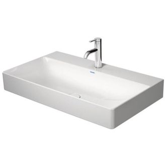 Duravit Duravit Lavabo Para Muebles Durasquare 800mm S/ Rebosadero, Con Soporte Para Grifer&iacute;a, 1 Agujero Para Grifer&iacute;a, Blanco, 2353800041