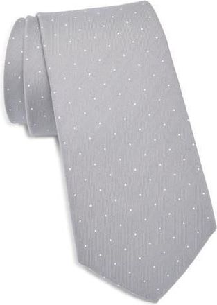ConStruct Dot Print Cotton Tie in Smoke at Nordstrom Rack