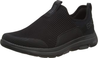 Skechers Womens Go Walk 5 Slip On Trainers, Black, 6 UK