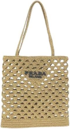 Prada Pre-owned Crochet Tas - Dames - Vintage Shopper - Beige - ONE Size - Vintage