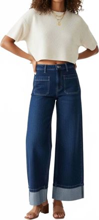 Entro High Street Tailored Denim Jeans In Dark Wash