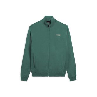 Freddy Felpa con zip e inserti rigati laterali