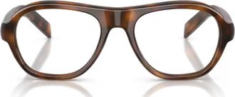 Prada Juniper Tartarugato Acetate Pilot Sunglasses