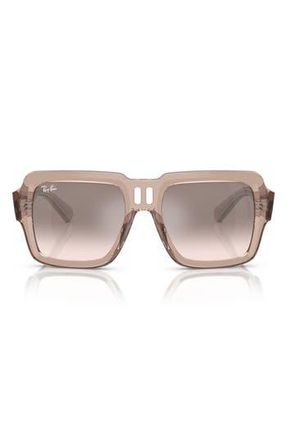 Ray-Ban Magellan 54mm Gradient Oversize Square Sunglasses in Silver at Nordstrom Rack