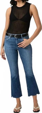 Paige Colette Cropped Flare Jeans In Novelist