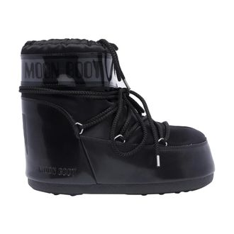 Moon Boot Schoenen, Dames, Zwart, 39 EU, Satijn, Zwarte Winterlaarzen