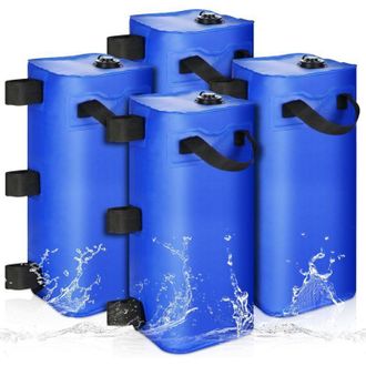 OEM Bolsa De Lastre De Agua Para Toldo De 4 Piezas, Kit De Lastre De Agua Para Tienda De Campa&ntilde;a De 80 Lb, 4 Pesas De Pie Para Cenadores, Techos Desplegab