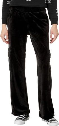 Juicy Couture Velour Cargo Pants Womens Casual Pants Liquorice : XS 32