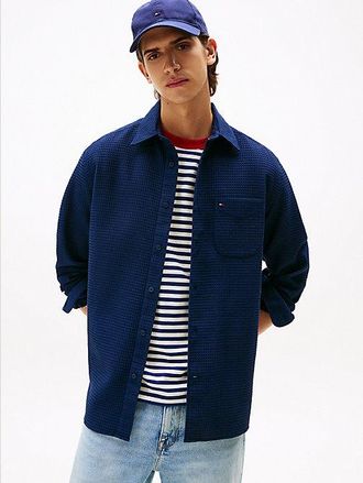 Tommy Hilfiger Relaxed Fit Waffle Knit Overshirt
