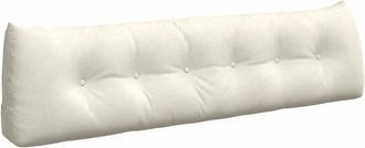 vidaXL Coj&iacute;n De Espalda Crema 180 X 24 X 50 Cm Terciopelo Vidaxl