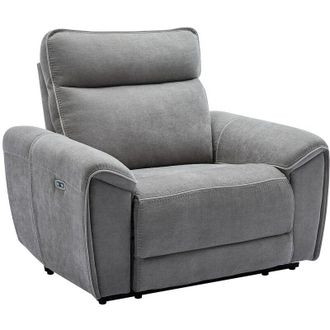 Vente-Unique Vente-unique - Poltrona relax elettrica in Tessuto Grigio - djaralo