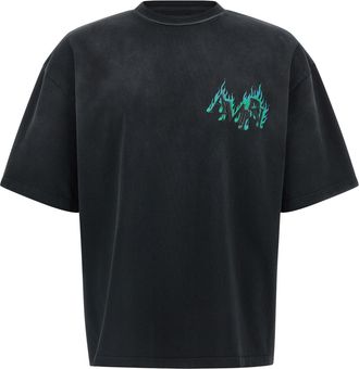 Amiri Flames T-Shirt Black