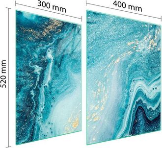 OEM Placa Protectora De Vidrio Para Estufa 70x52 M&aacute;rmol