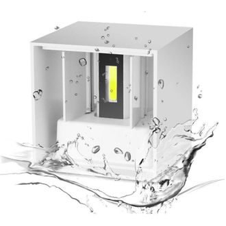 Trade Shop Trade Shop Traesio - Trade Shop - Applique Led Cubo Lampada Para Parete 5w 750lmn Luz Updown Ip65