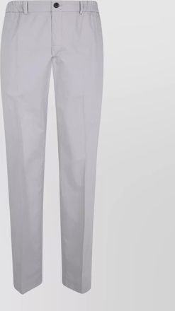 Incotex elastic waist chino trousers