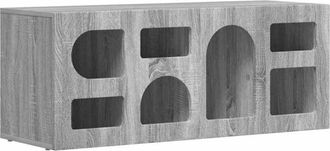 vidaXL TV Cabinet Grey Sonoma 100 x 35 x 40 cm Engineered Wood vidaXL