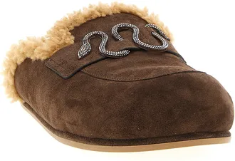 Rene Caovilla Slipper - Brown