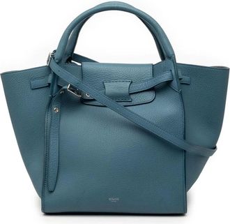 Celine Pre-owned Handbags, female, Blue, Size: ONE SIZE Pre-owned Handle Leather Bag
