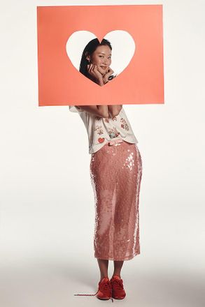 Retrof&ecirc;te Tanith Sequin Midi Skirt