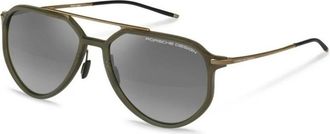 Porsche Design P8990 Zonnebrillen - Heren - Zonnebrillen - Groen - 59 MM - Accessoires