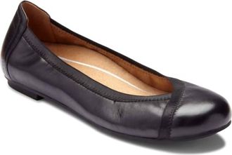 Vionic Womens Caroll Ballet Flat Shoes In Black