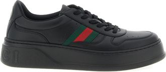 Gucci Black Lace Up Sneakers