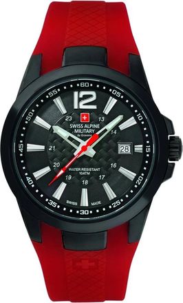 Swiss Alpine Military Polshorloge - Heren - Horloges - Rood - ONE Size - Accessoires