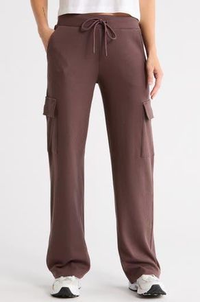 Gottex Waffle Knit Cargo Pants in Chestnut at Nordstrom Rack, Size X-Small