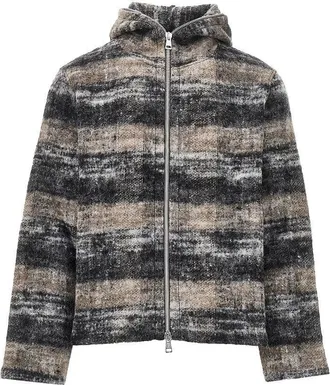 Our Legacy Check wool-blend full-zip hoodie Man 48